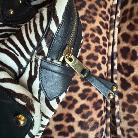Marc Jacobs Zebra Print Satchel with Black Accents - Picture 7 of 8